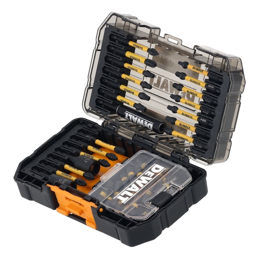 DEWALT x McLaren F1 Team Special Edition 51 Piece Small Tough Case open case