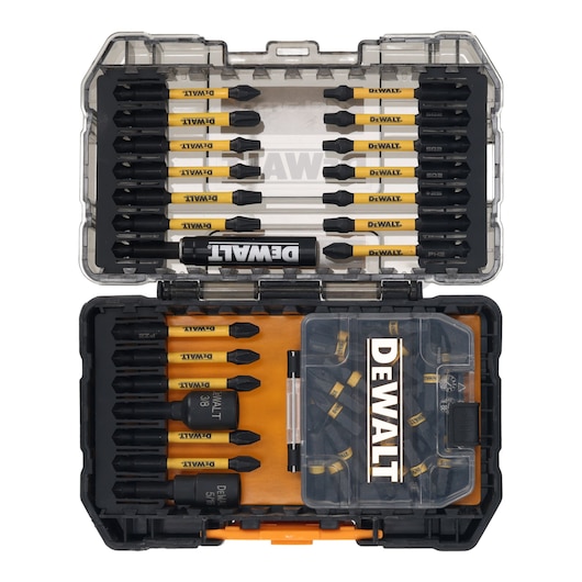 DEWALT x McLaren F1 Team Special Edition 51 Piece Small Tough Case open case